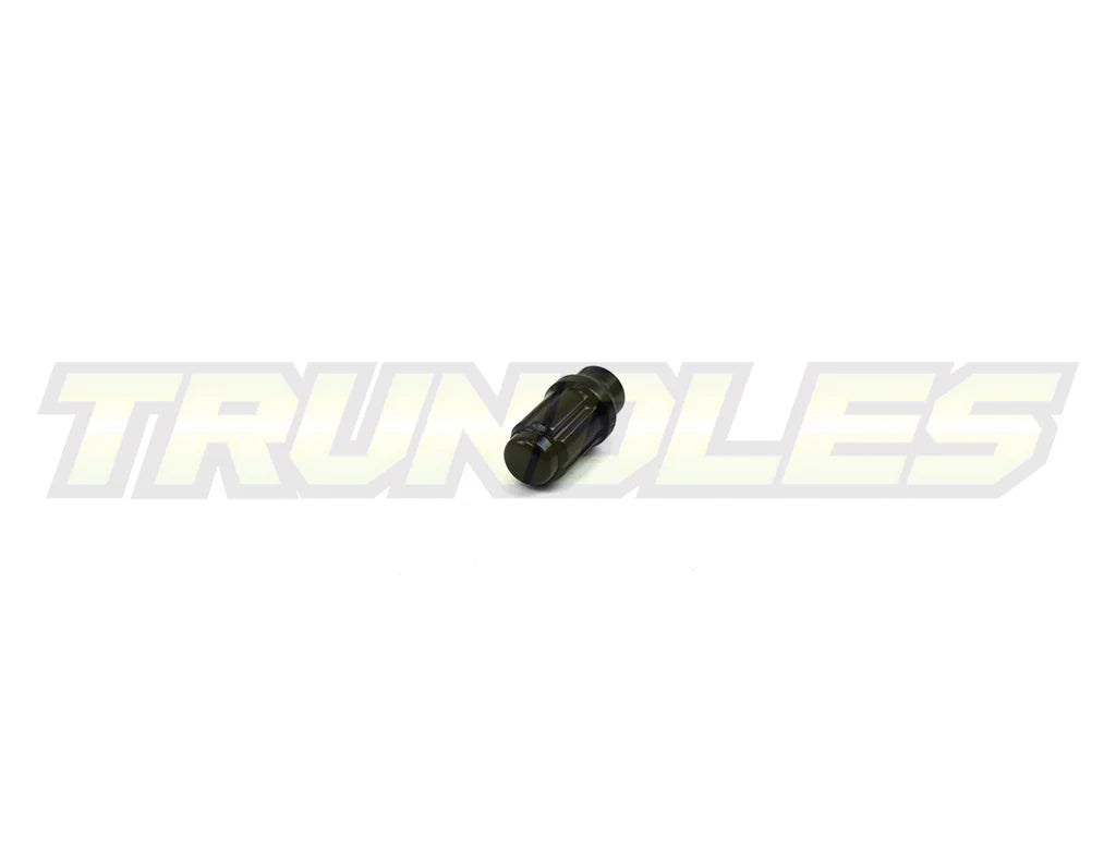 40387 | Wheel Nut Pack (24) - M12 x 1.5 Lug Nut - Long Shank - Spline Drive - BLACK