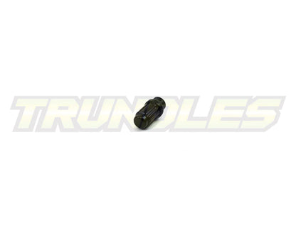40387 | Wheel Nut Pack (24) - M12 x 1.5 Lug Nut - Long Shank - Spline Drive - BLACK
