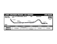 King Brown Turbo Back Exhaust System (no Cat) to suit Toyota Landcruiser Prado 120/150 Series 1KZ-TE 2003-2006