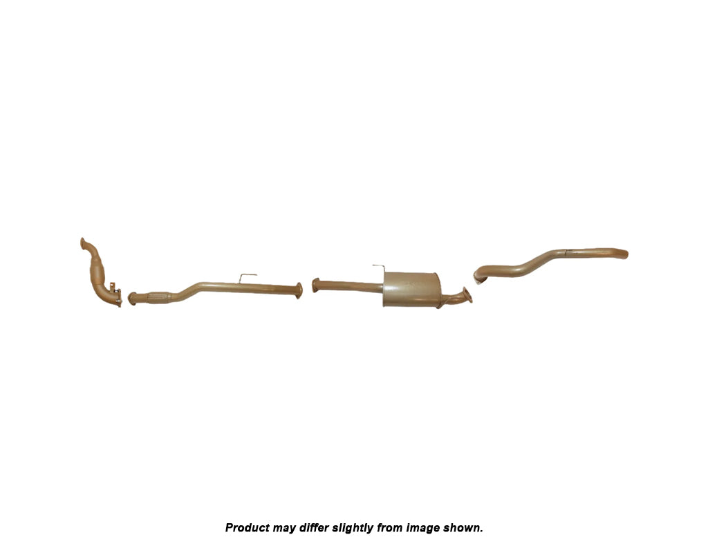 King Brown Turbo Back Exhaust System (with Cat) to suit Holden Colorado RG Series 1 2012-2016