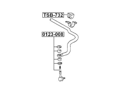 Front Swaybar Link to suit Toyota Hilux Surf / 4Runner (KZN185) / Landcruiser 90 Series Prado 1996-2003