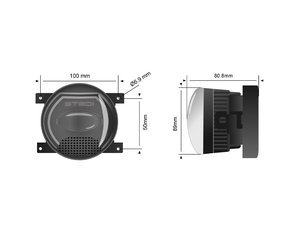 Stedi Universal Type A LED Fog Light with DRL Conversion Kit