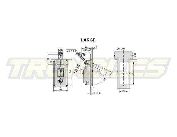 Black Compression Lock - Large