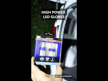 Narva 12/24V Gen III LED BA15S High Power Reverse Globes
