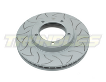 Delios Promek (Slotted Rotor) Front Brake Rotor to suit Toyota Landcruiser 76/78/79 Series 1999-Onwards (322mm)