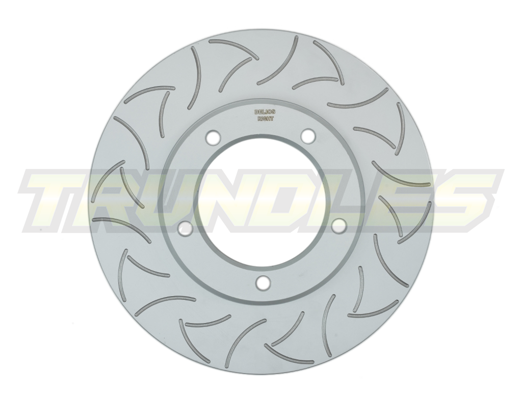 Delios Promek (Slotted Rotor) Rear Brake Rotor to suit Toyota Landcruiser 76/78/79 Series 1999-Onwards (312mm) (PAIR)