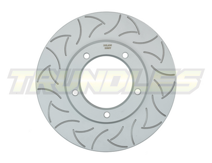 Delios Promek (Slotted Rotor) Rear Brake Rotor to suit Toyota Landcruiser 76/78/79 Series 1999-Onwards (312mm) (PAIR)