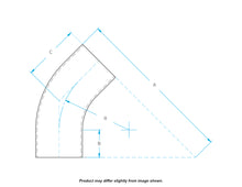 Ultibend 45° Long Radius Stainless Steel Bend