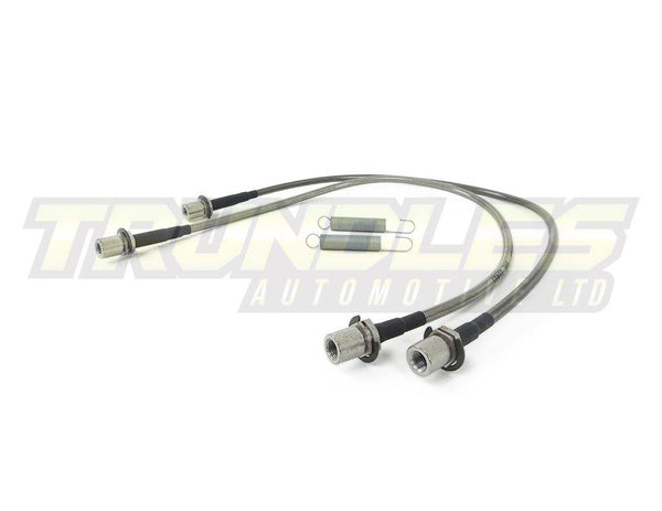 Front Dual Braided Brake Line for Toyota Hilux LN106 1979-1997 - Trundles Automotive