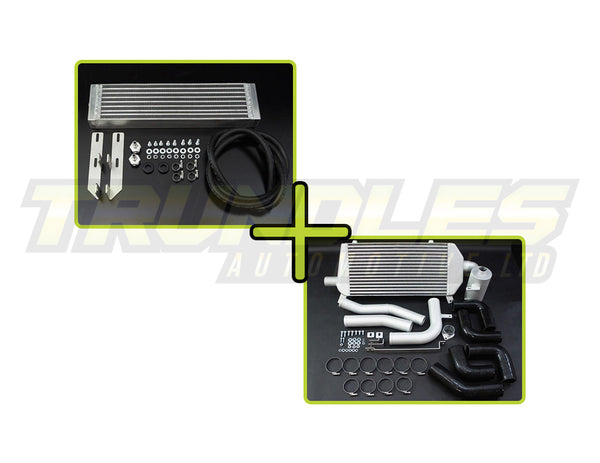 HPD Intercooler and Trans Cooler Combo Kit to suit Toyota Landcruiser 100/105 Series 1HZ-1HDFTE Conversion 1998-2007
