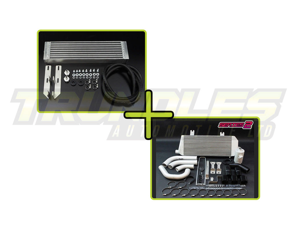 HPD Intercooler Series 2 and Trans Cooler Combo Kit to suit Toyota Landcruiser 100 Series 1HDFTE