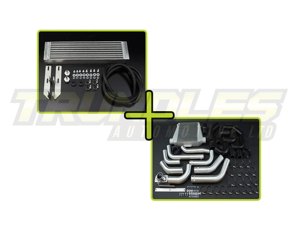 HPD Intercooler and Trans Cooler Combo Kit to suit Toyota Landcruiser 100/105 Series 1HZ 1998-2007 (Centre)