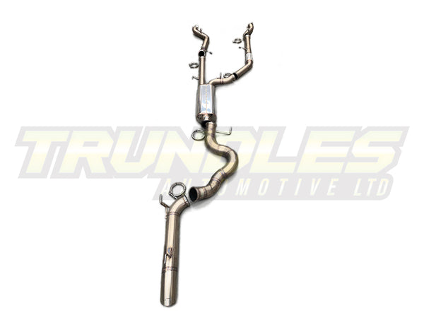 Trundles 4" Stainless Exhaust (Turbo-Back) to suit Toyota Landcruiser 200 Series (1VD) 2007-2022