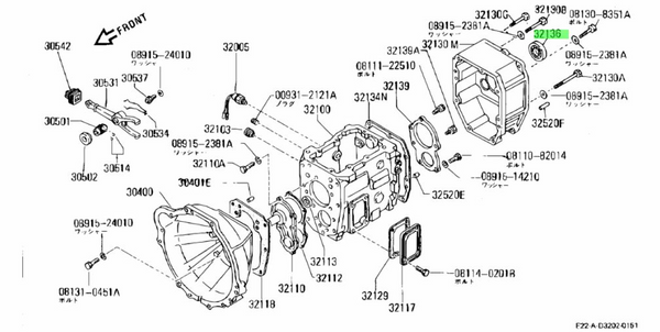 Genuine Nissan GQ Gearbox Output Seal