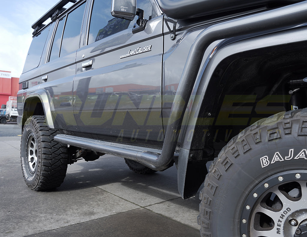 ARB Side Steps (to suit Side Rails) ONLY (Matte Black) to suit Toyota Landcruiser 79 Series Double Cab 2012-Onwards