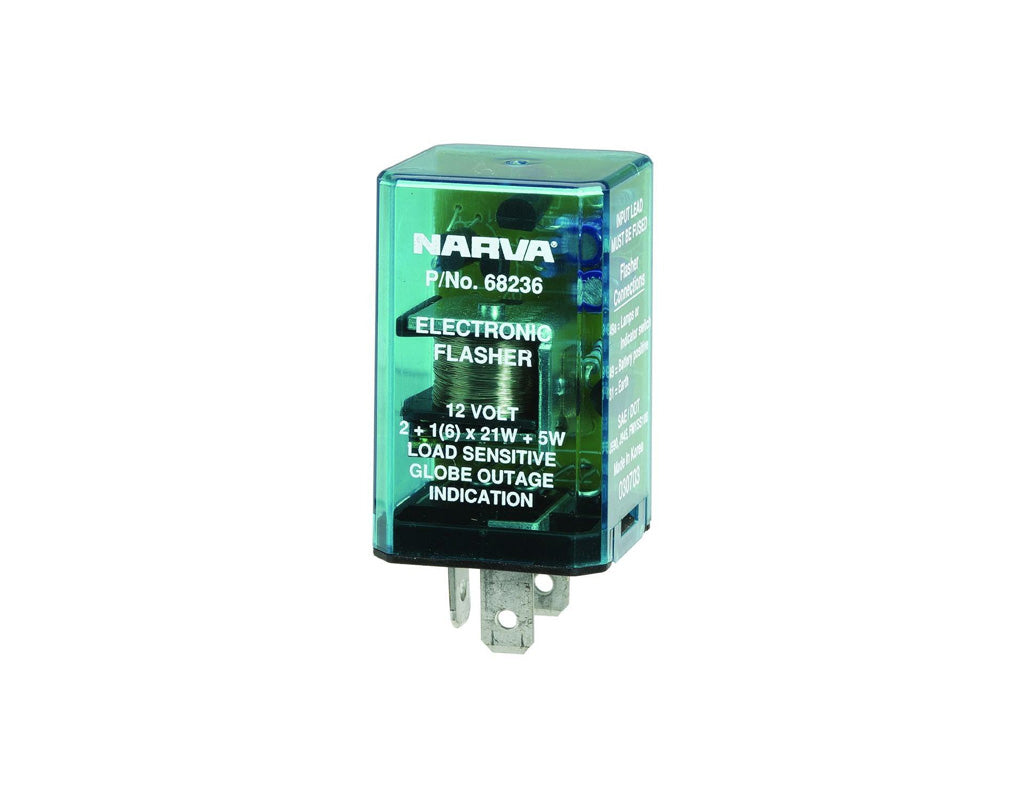 NARVA Flasher Electronic 12V 3Pin Load Sensitive