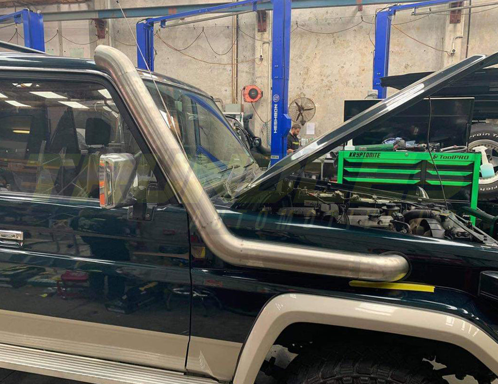 Trundles 4" Stainless Snorkel to suit Toyota Landcruiser 77 Series (Narrow Nose) 1984-1999
