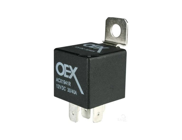 Mini Relay 12V Normally Open 40A - Resistor Protected