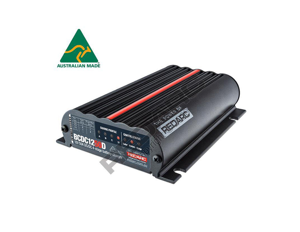 RedArc Dual Input 50A In-Vehicle DC to DC Battery Charger