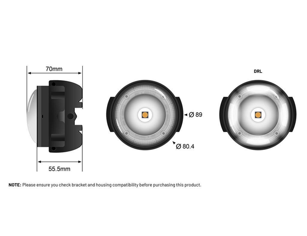 STEDI Boost Integrated Driving Light For Type-B Fogs