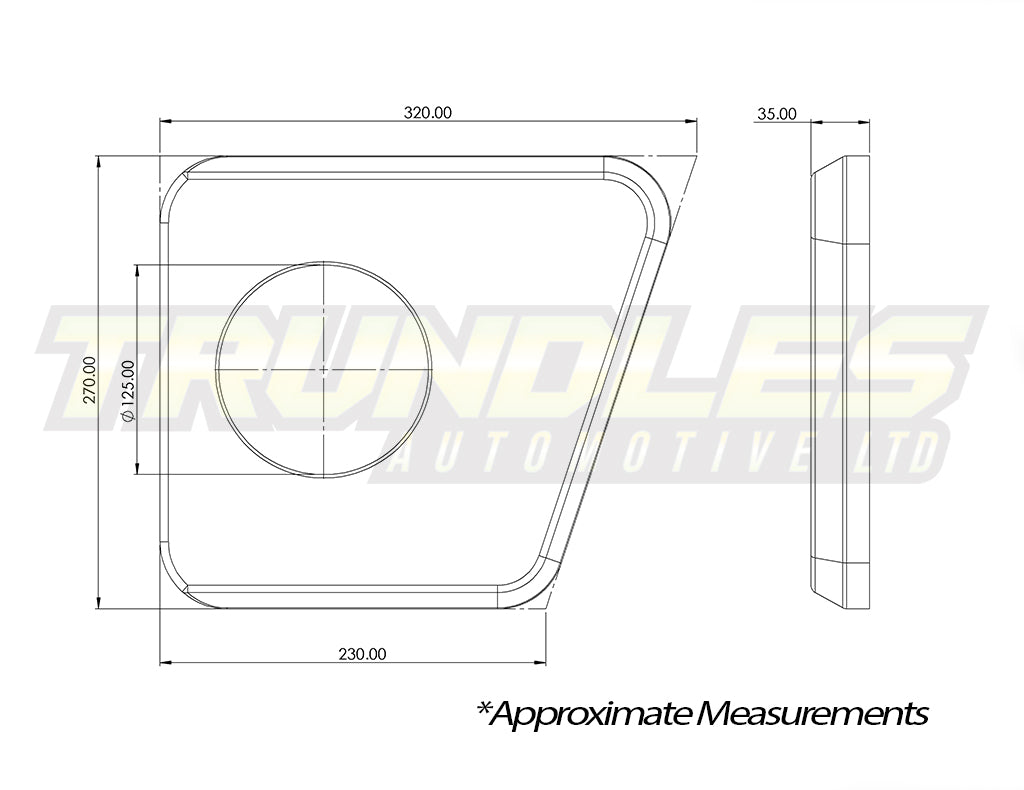 Department Of The Interior Rear Door Speaker Pods to suit Toyota Landcruiser 76 & 79 Series Dual Cab 2009-Onwards