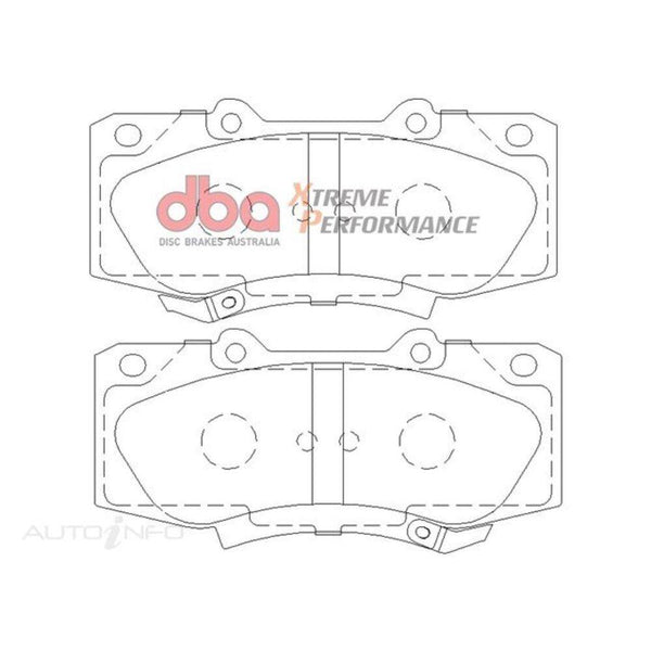DBA XP Front Brake Pads - Toyota Hilux 05-15 (Check Sample) - Trundles Automotive