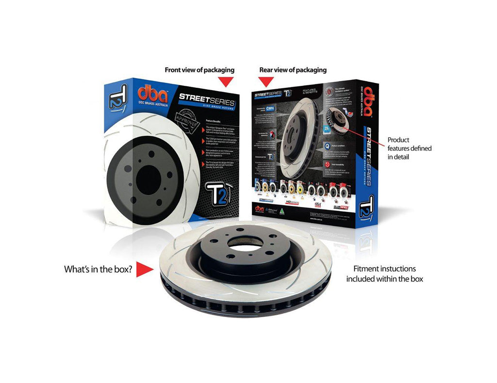 DBA T2 Rear Brake Rotor to suit Ford Ranger Raptor Gen 1 2019-2022 (332mm) (Sold Individually)