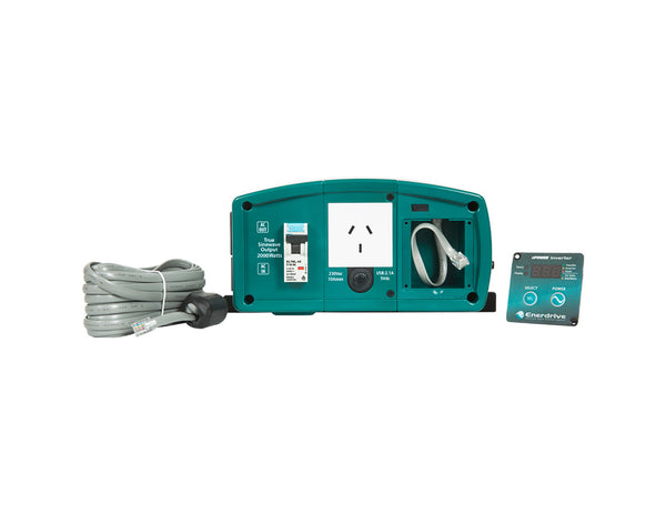 Enerdrive ePOWER 12V 2600W True Sine Wave Inverter with AC Transfer Switch & Safety Switch