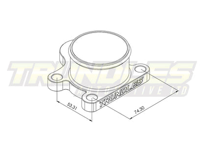 Trundles Billet Inlet Adapter to suit Toyota 1KZ Engines