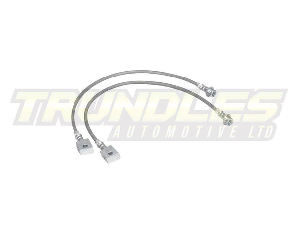 Front Extended Braided Brake Hoses for Nissan Patrol GU Y61 (ABS Model) 1997-2012 - Trundles Automotive
