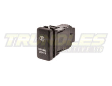 12V 3A Push Style Driving Light Switch - Green