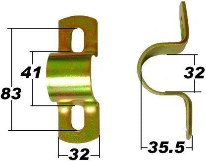 SuperPro Universal Steel Sway Bar Mount Brackets to suit Nissan Patrol Y60/Y61 1987-2023