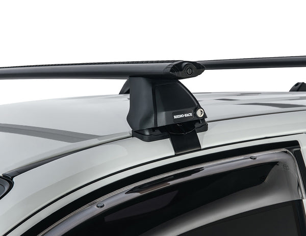 Rhino Rack Vortex 2500 Black 2 Bar Roof Rack to suit Toyota Hilux N70 2005-2015