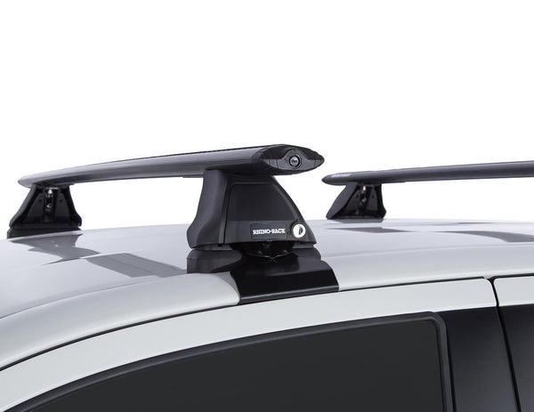 Rhino Rack Vortex 2500 Black 2 Bar Roof Rack to suit Toyota Hilux N80 2015-Onwards