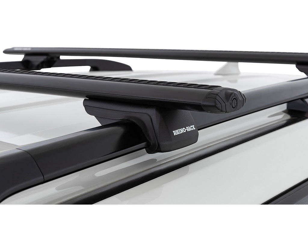 Rhino Rack Vortex SX Black 2 Bar Roof Rack to suit Toyota Landcruiser 300 Series 2021-Onwards