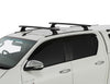 Rhino Rack Vortex RCH Trackmount Black 2 Bar Roof Rack to suit Toyota Hilux N80 2015-Onwards