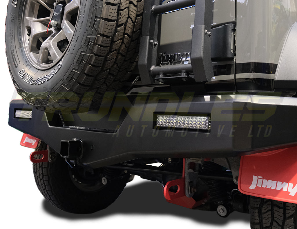 Trundles Steel Rear Bumper Bar with Integrated Tow Bar to suit Suzuki Jimny 2018-Onwards