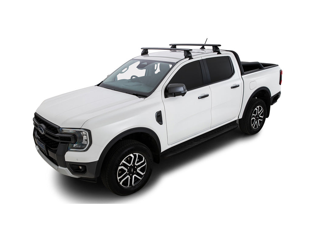 Rhino Rack Vortex 2500 Black 2 Bar Roof Rack to suit Ford Ranger RA / Next Gen 2022-Onwards