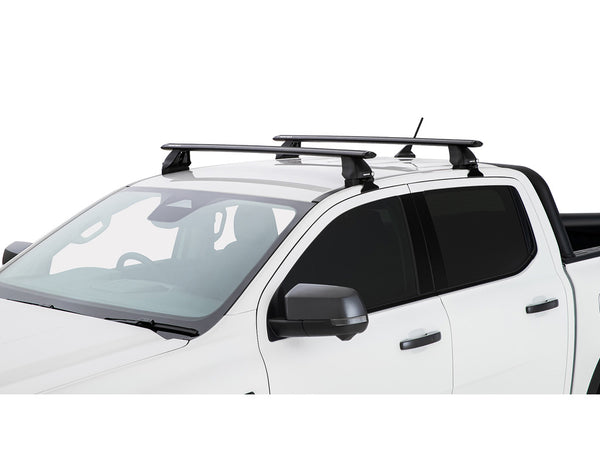 Rhino Rack Vortex 2500 Black 2 Bar Roof Rack to suit Ford Ranger RA / Next Gen 2022-Onwards