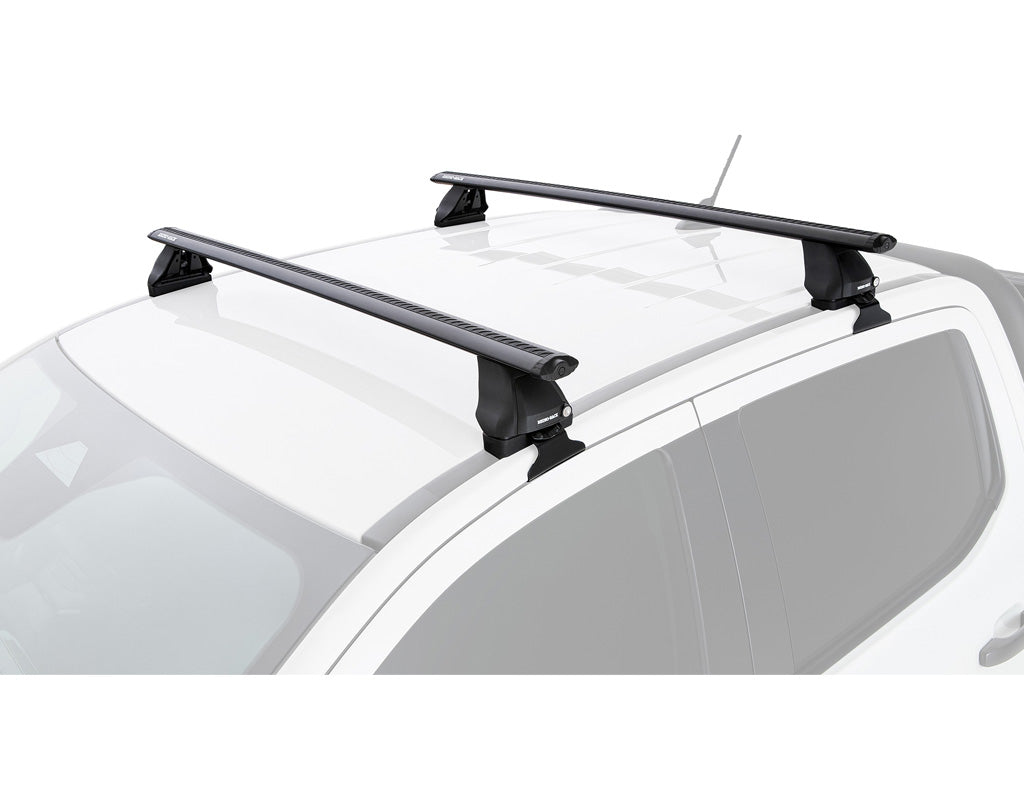 Rhino Rack Vortex 2500 Black 2 Bar Roof Rack to suit Ford Ranger RA / Next Gen 2022-Onwards