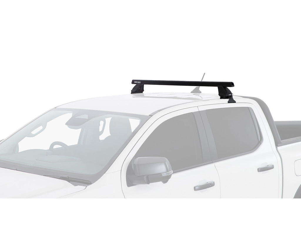 Rhino Rack Heavy Duty 2500 Black 1 Bar Rear Roof Rack to suit Ford Ranger RA / Next Gen 2022-Onwards