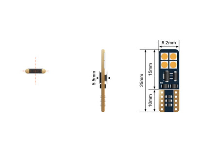 STEDI T10 W5W Wedge LED Bulbs (Pair)