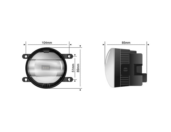 STEDI Type A Universal LED Fog Light Conversion Kit