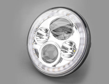 STEDI 7" Halo Iris Chrome LED Headlight (Single)