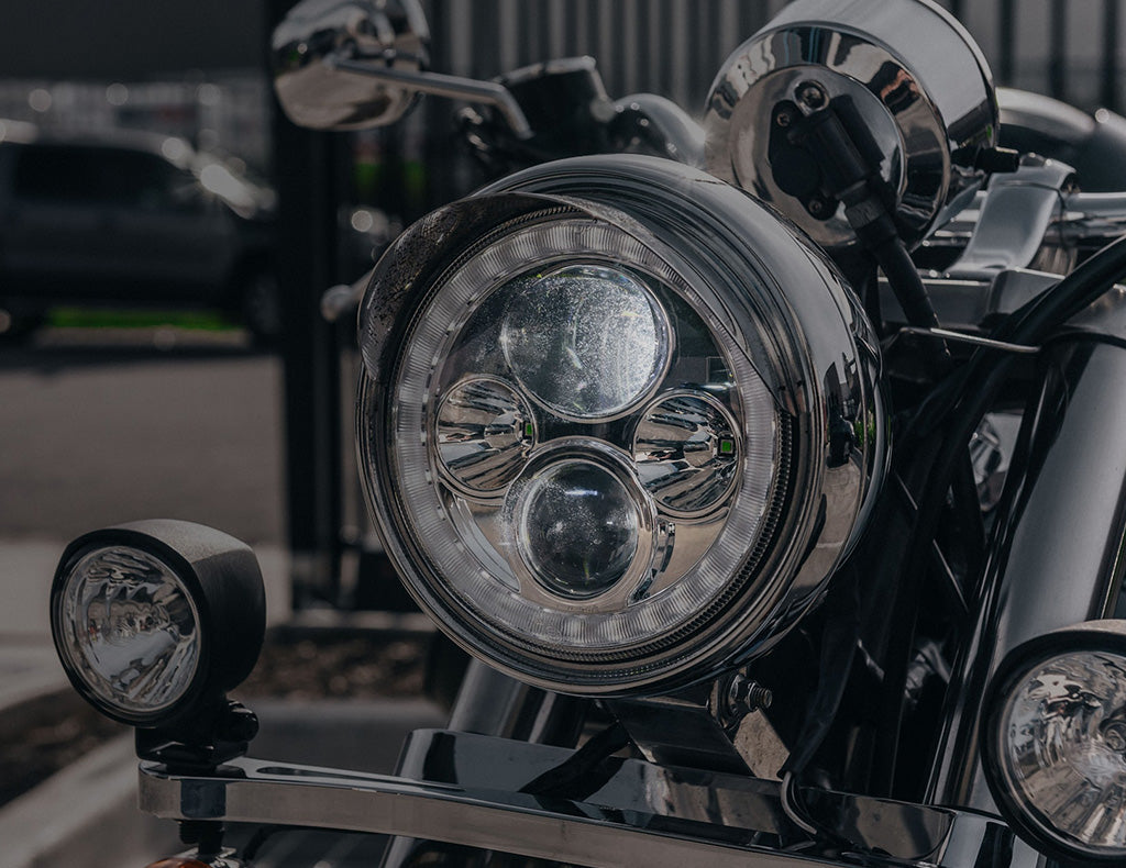 STEDI 7" Halo Iris Chrome LED Headlight (Single)