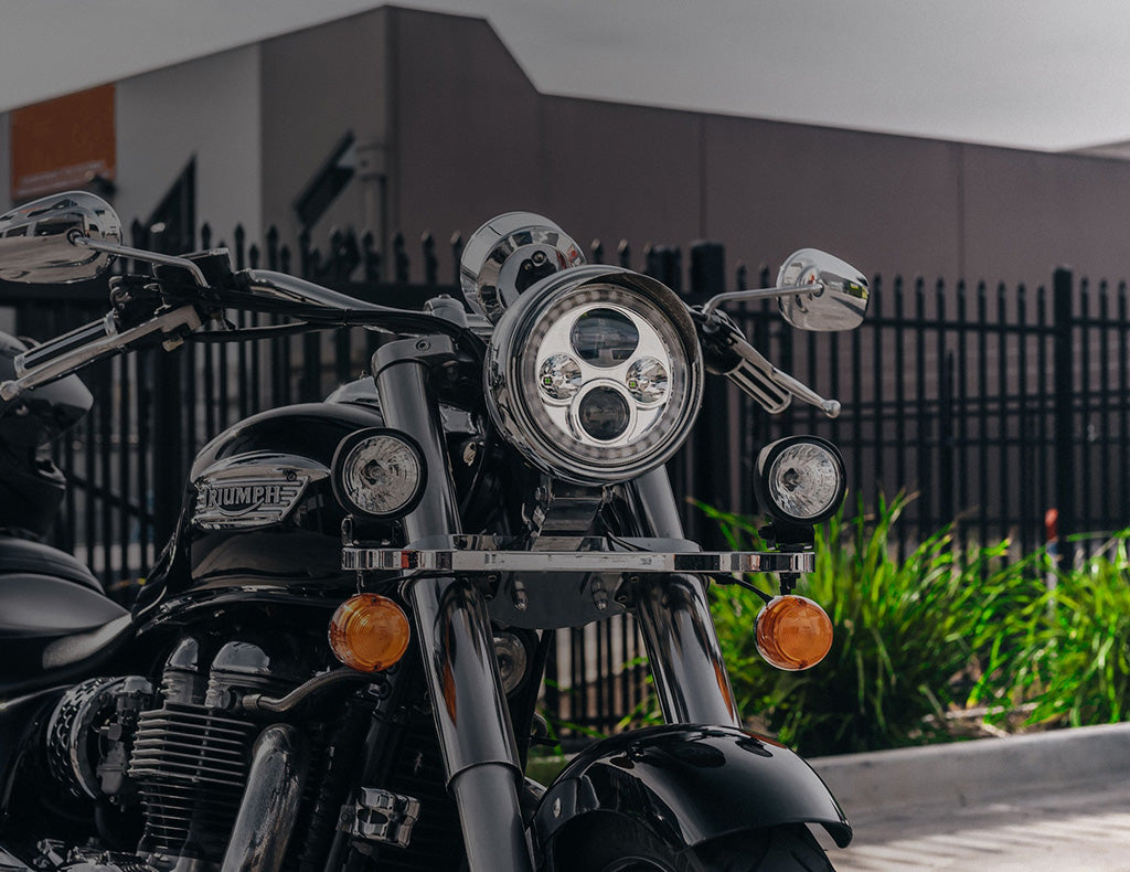 STEDI 7" Halo Iris Chrome LED Headlight (Single)