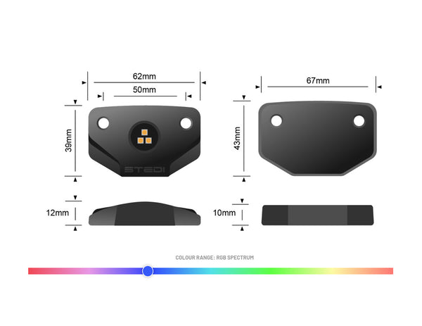 STEDI Surface 6 RGB LED Rock Lights