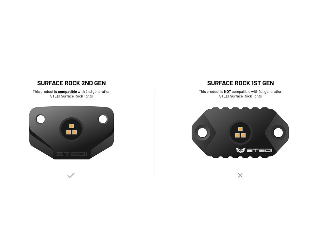 STEDI Rock Light Easy Fit To Suit Rhino Rack