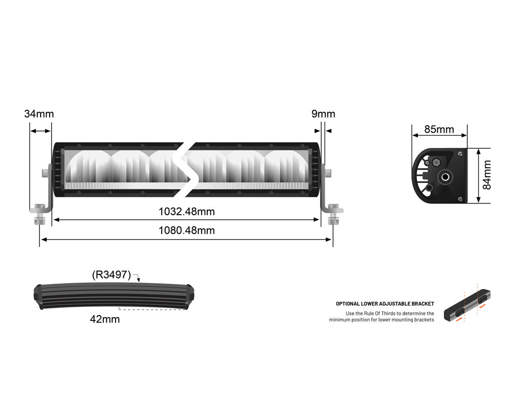 STEDI ST2K 40.5" Curved Super Drive LED Light Bar