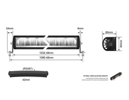 STEDI ST2K 40.5" Curved Super Drive LED Light Bar